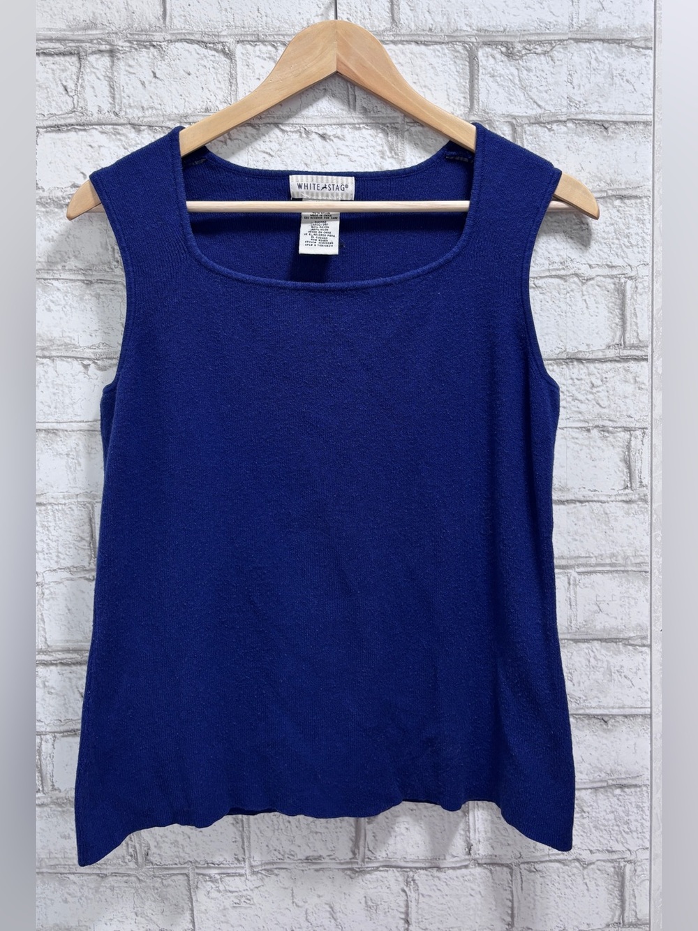 White Stag Cobalt Blue Sleeveless Knit Tank